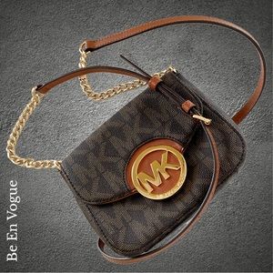 Michael Kors Monogram Crossbody Purse